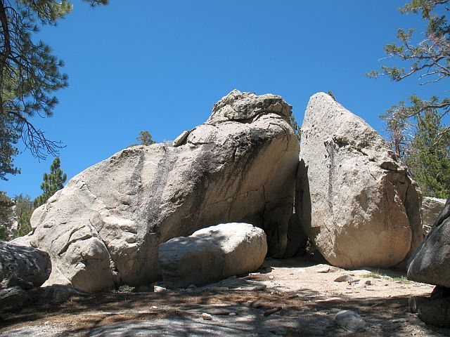 The boulder pile with Feels Like a Virgin (V3 R), Tramway