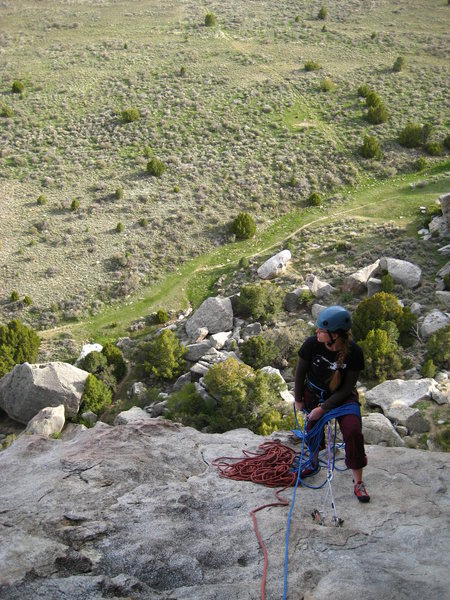 last belay station before to top