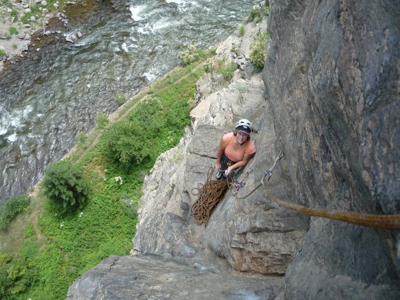 CM at the second belay.