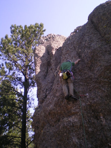 Passing the second bolt.