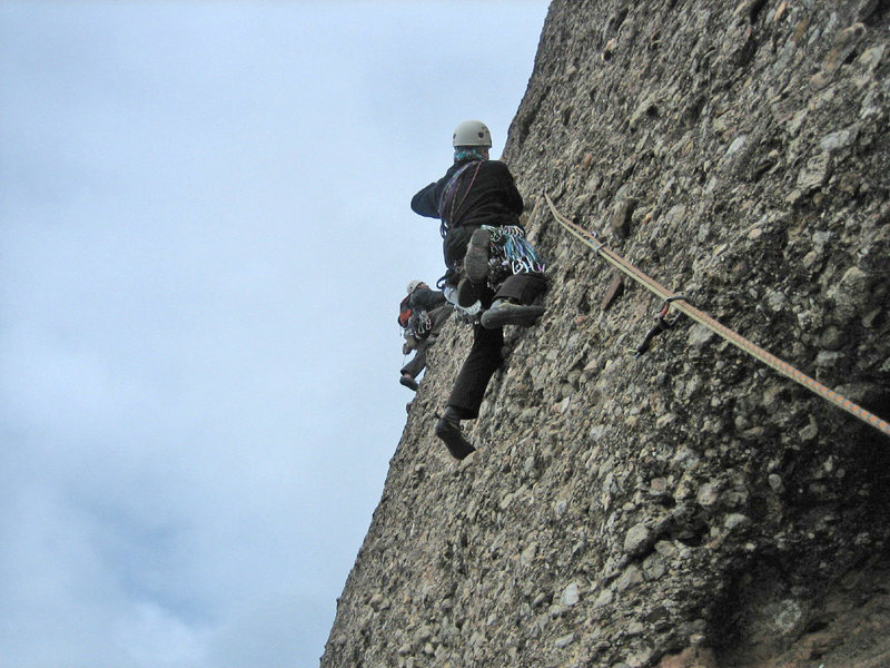 ...but before, we have climbed this route (6a+) with the friends you can see two shots before