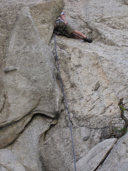 Sweet rest after pulling the crux