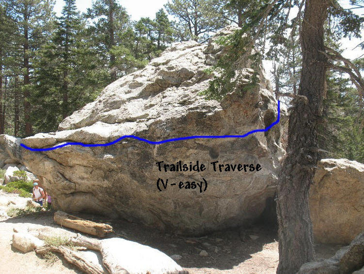 Trailside Traverse (V-easy), Tramway<br>
