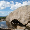 reflecting pool below Spearhead