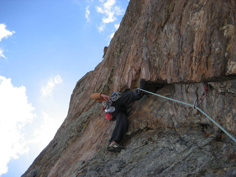 RMNP with Jordon.  Cathedral Wall (Kor / Dalke Route) June 2009.