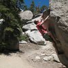 Ryan on Hueco Shuffle (V1), Tramway