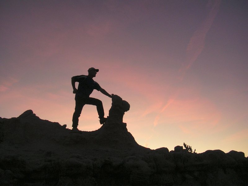 Badlands sunset scramble