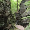 Parfrey's Glen Natural Area, WI -- No climbing allowed.