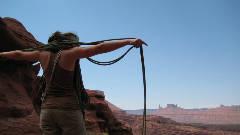 flaking out after fischer's tower, moab