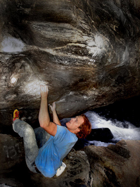 Luke Childers going for the final late night attempt and the long awaited send of "The Animal."  Clear Creek Canyon, Co.