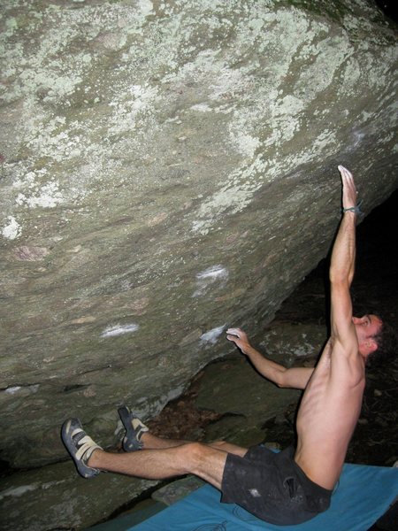 Aaron Parlier on "S.Weaver" (V-9), AVP Boulder, Grayson Highlands VA.