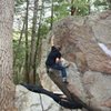 Timmy making the crux the crimpy way...