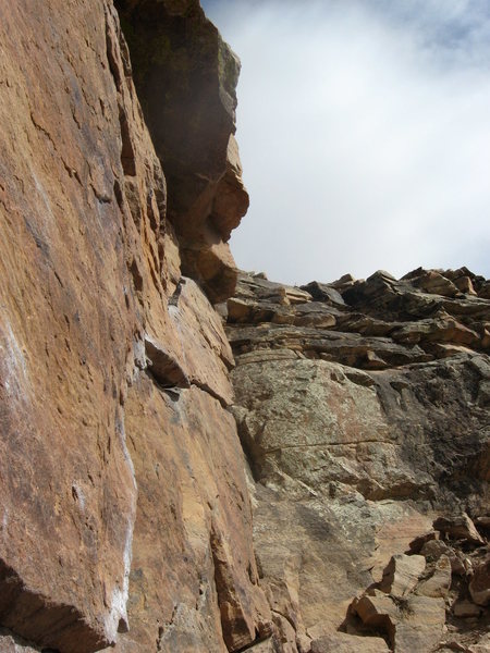 Ship's Prow, curving crack.