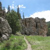 Looking at Roadside Attraction form the end of Cattle Call Wall. 