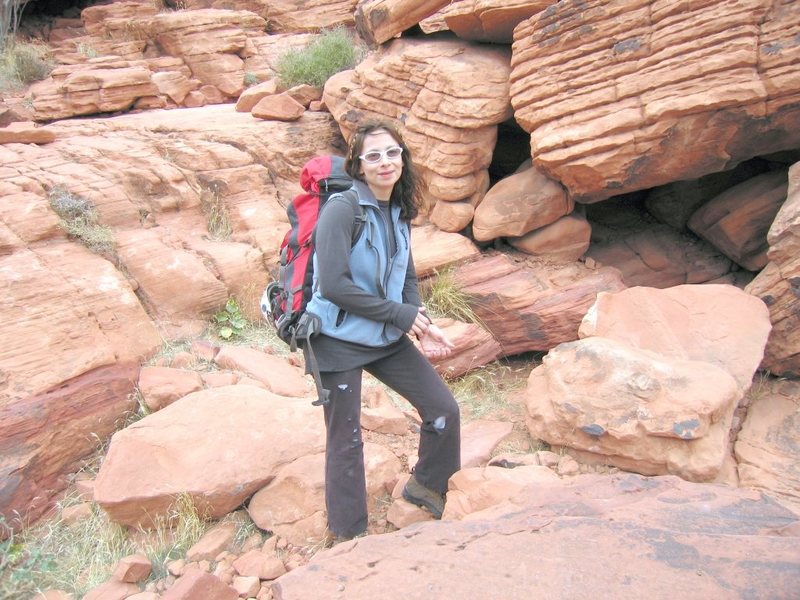 Looking like a nerd after getting spanked on some winter climbing in Red Rock.