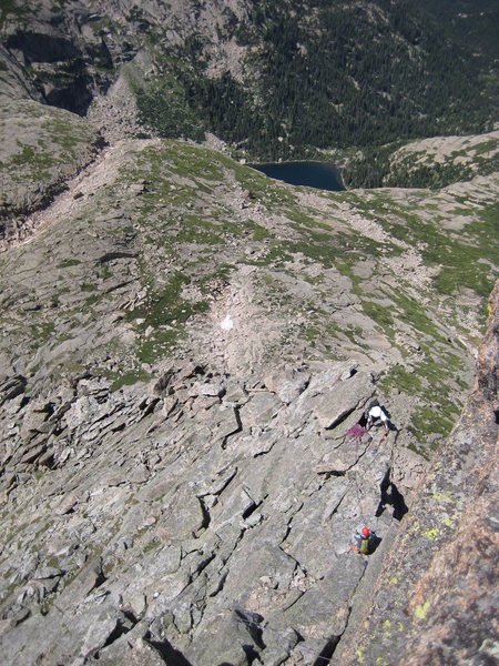 Jim C and Rita just below the minor summit.