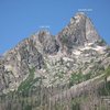 Symmetry Spire and Cube Point.  The East Ridge is the left-hand skyline.