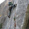 Josh F. on the 11a second pitch of the Rostrum.