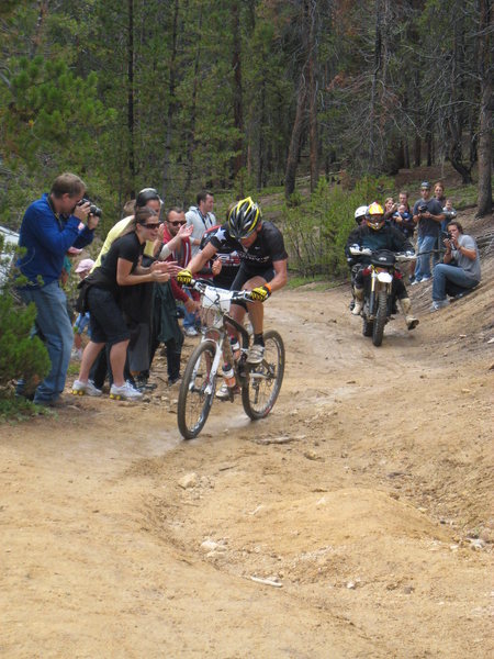 Lance coming up Powerline.