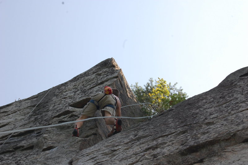 Bradley Killough nearing the top and running laps.