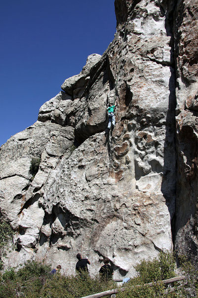 Climbing Rollercoaster (the crack to the right is Private Idaho)