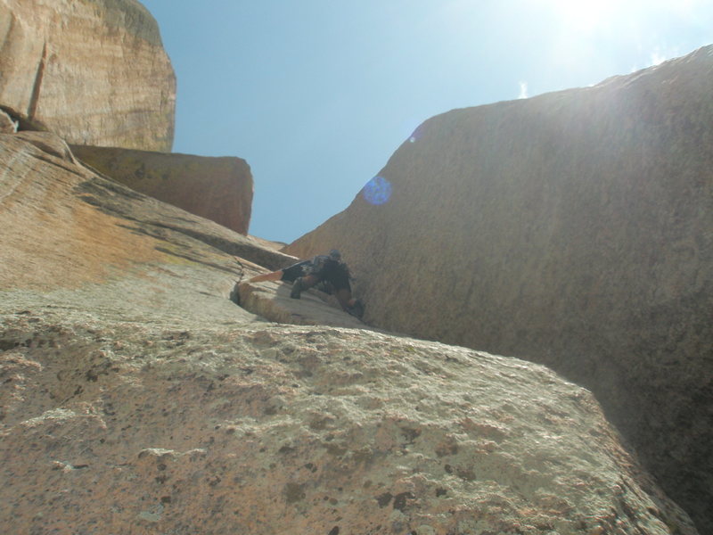 2nd pitch of the great Center Route. Picture taken by Amy Haessly.