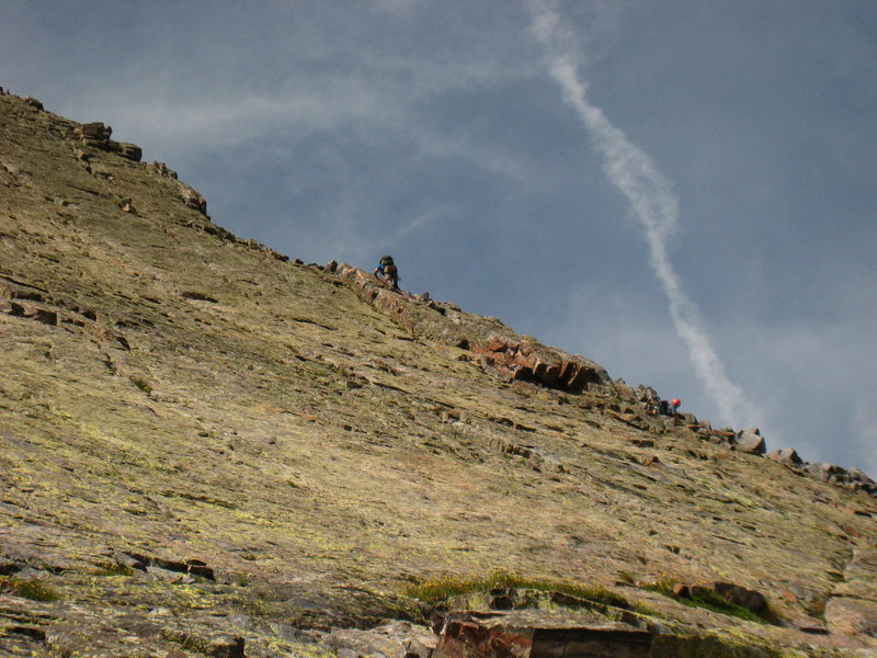 Unknown climbers on Wham Ridge.