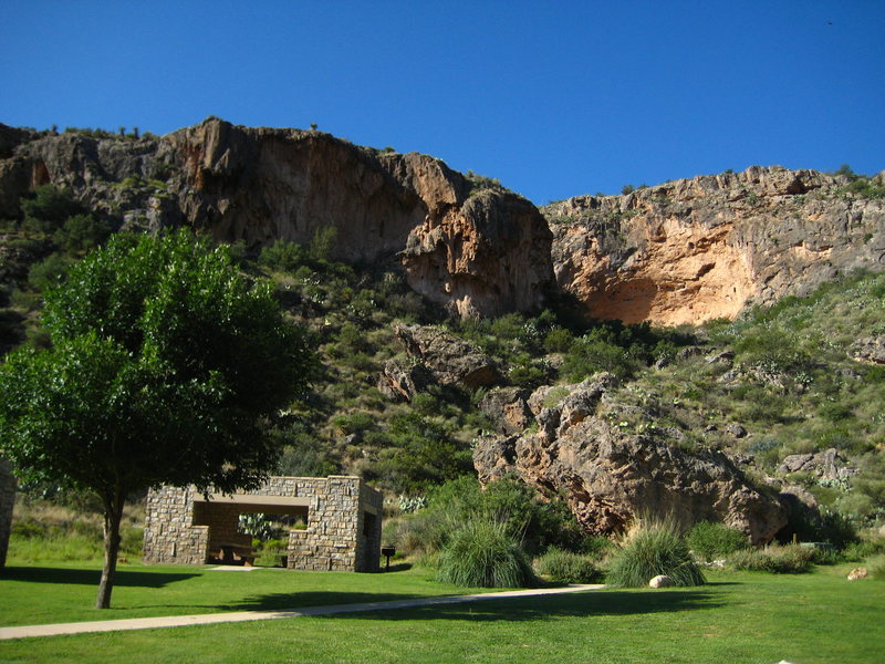 View from the picnic area of the Big Horn Wall