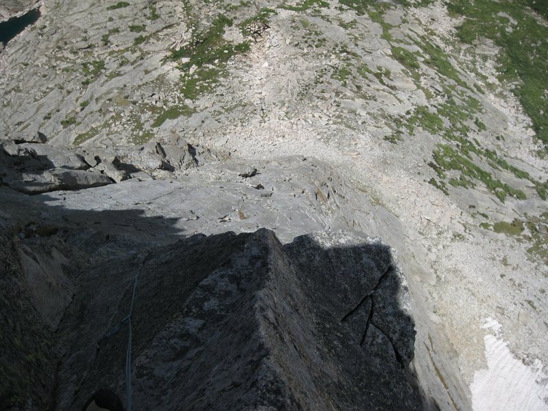 Looking down the North Ridge.