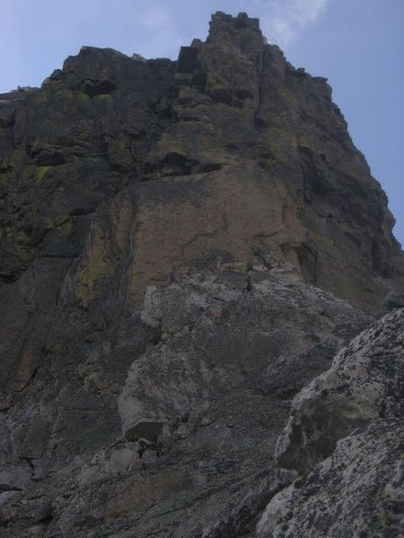 The steep headwall.  This is the funnest section of the climb.