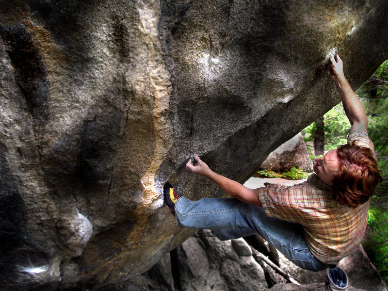 Luke Childers getting ready to make the left hand bump and huge toss to the high upper rail!!