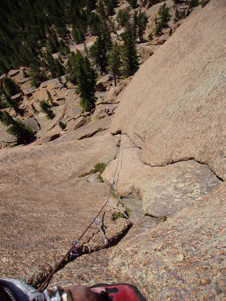 Looking down from pitch 2.