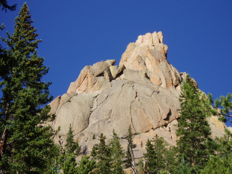 Pangborn's Pinnacle from the descent trail.