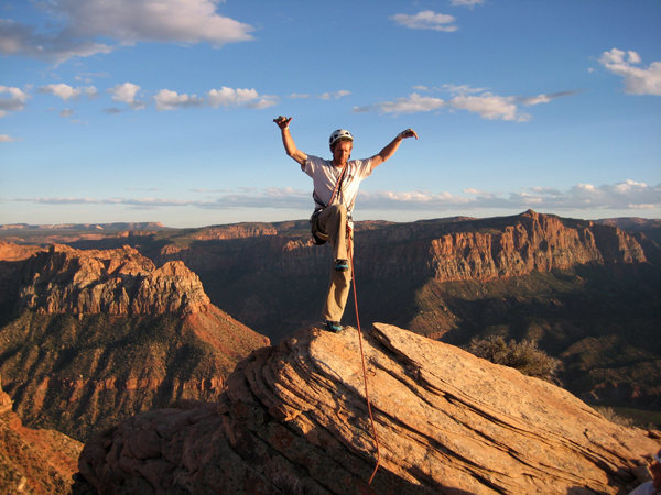 Robbie Colbert on the summit after the FA of the Force Boyle.