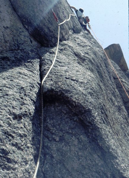 Crux pitch, Childhoods End, Big Rock