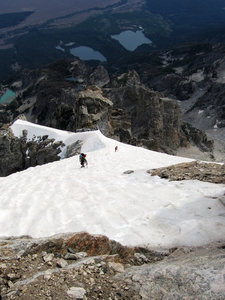 On the East Ridge snowfield.
