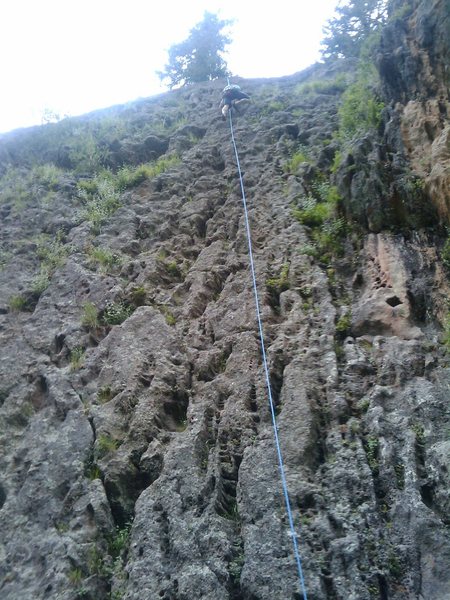 We climbed Garden Wall to cool down for the day, I got to clean it.