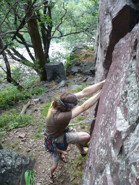 John Knoerschild leading Hammer Crack.<br>
<br>
Photo by Chris Keller