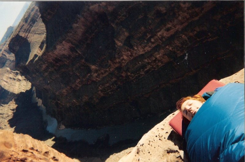 Sleeping on the ledge at Toroweep