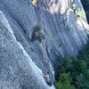 FPA is best described as side pulling on the arete while smear/ liebacking on slightly less then vertical granite with intermittent crimps and pinches= awesomeness