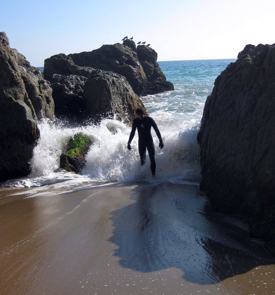 Jonny, rocks, and water.<br>
<br>
Point Mugu 9/8/09