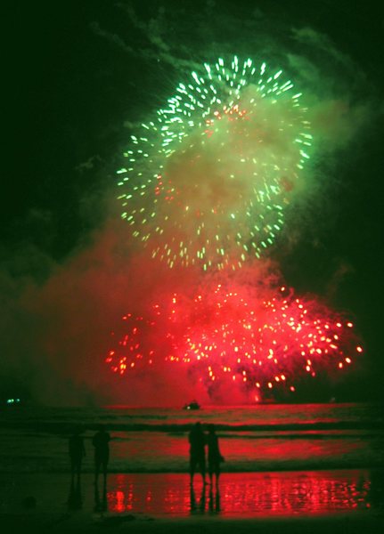 Santa Monica Centennial Celebration fireworks show.<br>
<br>
9/9/09<br>
