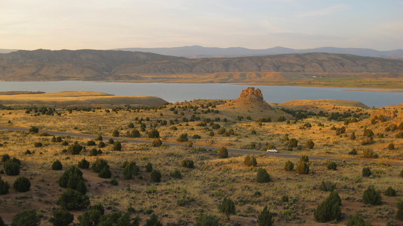 view from the base of the climb