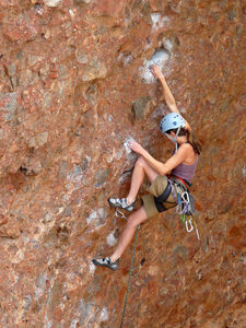 Moves on the early part of the route. September 2009.