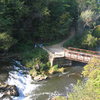 view of the bridge from the top of daily grind.