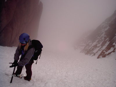 Nancy fogged in on the Y-Col.