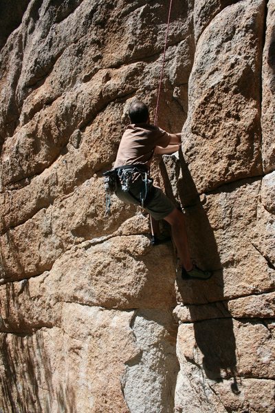 Nathan on More Punk than Funk 5.10b.