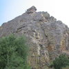 Crystal Wall, with Unknown West Crack visible as the corner and crack above.