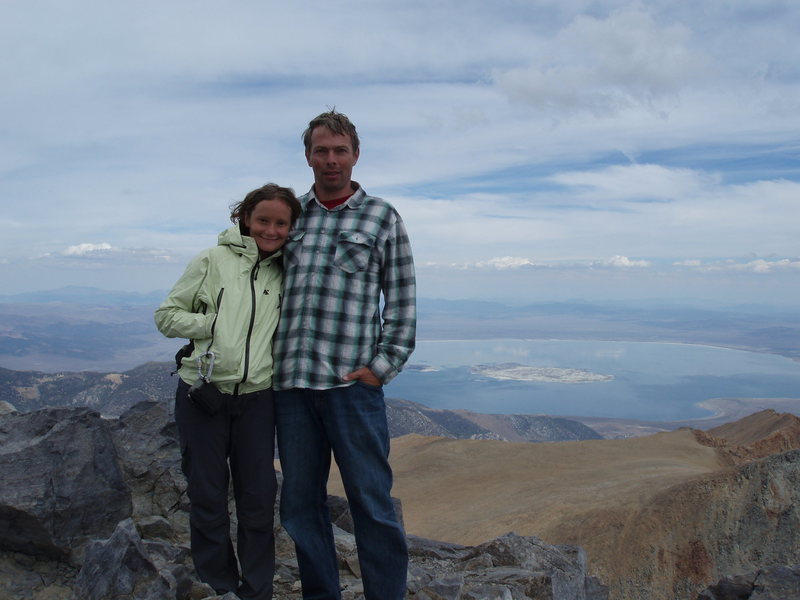 Mt Dana summit with Mono Lake in the background...