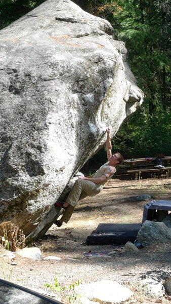 Jared Lavacque warming up on Hate Monger V3 at Swiftwater(Tumwater Canyon) Leavenworth, WA